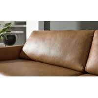 Interliving Sofa Serie 4004 - Zweisitzer fangofarbenes LongLife-Leder Z84-21 - Länge ca. 220 cm