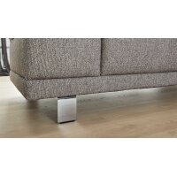 Interliving Sofa Serie 4252 – Dreisitzer stahlfarbener Bezug Sneak 149 & Metallfüße – Länge ca. 250 cm