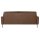 Interliving Sofa Serie 4066 – Dreisitzer walnussfarbenes Leder Cloudy noce & schwarze Metallfüße – Länge ca. 208 cm