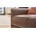 Interliving Sofa Serie 4066 – Dreisitzer walnussfarbenes Leder Cloudy noce & schwarze Metallfüße – Länge ca. 208 cm