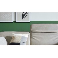 Interliving Sofa Serie 4065 – Zweisitzer kieselfarbenes Leder Cloudy gravel & schwarze Metallfüße – Länge ca. 180 cm