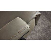 Interliving Sessel Serie 4541– Relaxsessel motorisch - steingraues LongLife-Leder Vivre & Sternfuß V4S