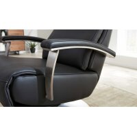 Interliving Sofa Serie 4541 – Relaxsessel manuell - anthrazitfarbenes Leder Credo & Tellerfuß V6