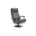 Interliving Sofa Serie 4541 – Relaxsessel manuell - anthrazitfarbenes Leder Credo & Tellerfuß V6