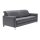 Interliving Sofa Serie 4054 – Dreisitzer anthrazitfarbenes Leder Credo & Chromfüße – Länge ca. 218 cm
