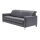 Interliving Sofa Serie 4054 – Dreisitzer anthrazitfarbenes Leder Credo & Chromfüße – Länge ca. 218 cm
