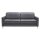 Interliving Sofa Serie 4054 – Dreisitzer anthrazitfarbenes Leder Credo & Chromfüße – Länge ca. 218 cm