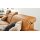 Interliving Sofa Serie 4054 – Ecksofa kurkumafarbenes LongLife-Leder Vivre & schwarze Metallfüße – Stellfläche ca. 347 x 176 cm