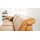 Interliving Sofa Serie 4054 – Ecksofa kurkumafarbenes LongLife-Leder Vivre & schwarze Metallfüße – Stellfläche ca. 347 x 176 cm
