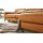 Interliving Sofa Serie 4054 – Ecksofa kurkumafarbenes LongLife-Leder Vivre & schwarze Metallfüße – Stellfläche ca. 347 x 176 cm