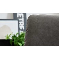 Interliving Sessel Serie 4565 grauer Bezug Clint & schwarzer Sternfuß