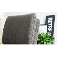 Interliving Sessel Serie 4565 grauer Bezug Clint & schwarzer Sternfuß