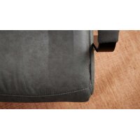Interliving Sessel Serie 4565 grauer Bezug Clint & schwarzer Sternfuß
