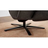Interliving Sessel Serie 4565 grauer Bezug Clint & schwarzer Sternfuß