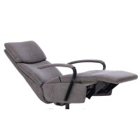 Interliving Sessel Serie 4565 grauer Bezug Clint & schwarzer Sternfuß