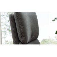 Interliving Sessel Serie 4565 grauer Bezug Clint & schwarzer Sternfuß