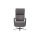 Interliving Sessel Serie 4565 grauer Bezug Clint & schwarzer Sternfuß