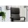 Interliving Sessel Serie 4565 grauer Bezug Clint & schwarzer Sternfuß