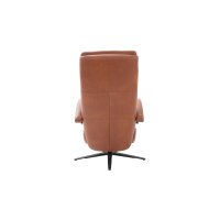 Interliving Sofa Serie 4541 – Relaxsessel manuell - cognacfarbenes LongLife-Leder Cloudy & Sternfuß V4S