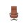 Interliving Sofa Serie 4541 – Relaxsessel manuell - cognacfarbenes LongLife-Leder Cloudy & Sternfuß V4S