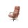 Interliving Sofa Serie 4541 – Relaxsessel manuell - cognacfarbenes LongLife-Leder Cloudy & Sternfuß V4S