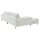 Roomio® No. 4102 - Ecksofa weißer Stoffbezug Loop & Metallfüße 908 MF - Stellfläche ca. 190 x 272 cm