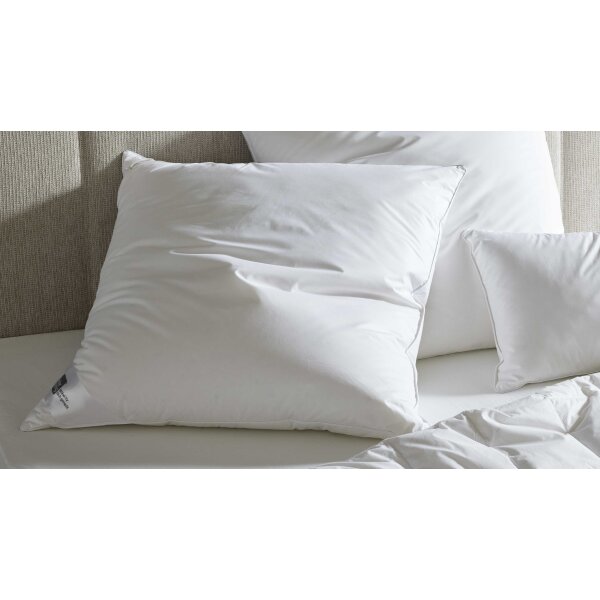 Interliving Kopfkissen Serie 9212 - Daunenkissen 1.100 g Federn & Daunen - ca. 80 x 80 cm