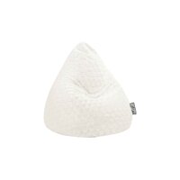 Magma Sitzsack Fluffy L Hearts weißer...